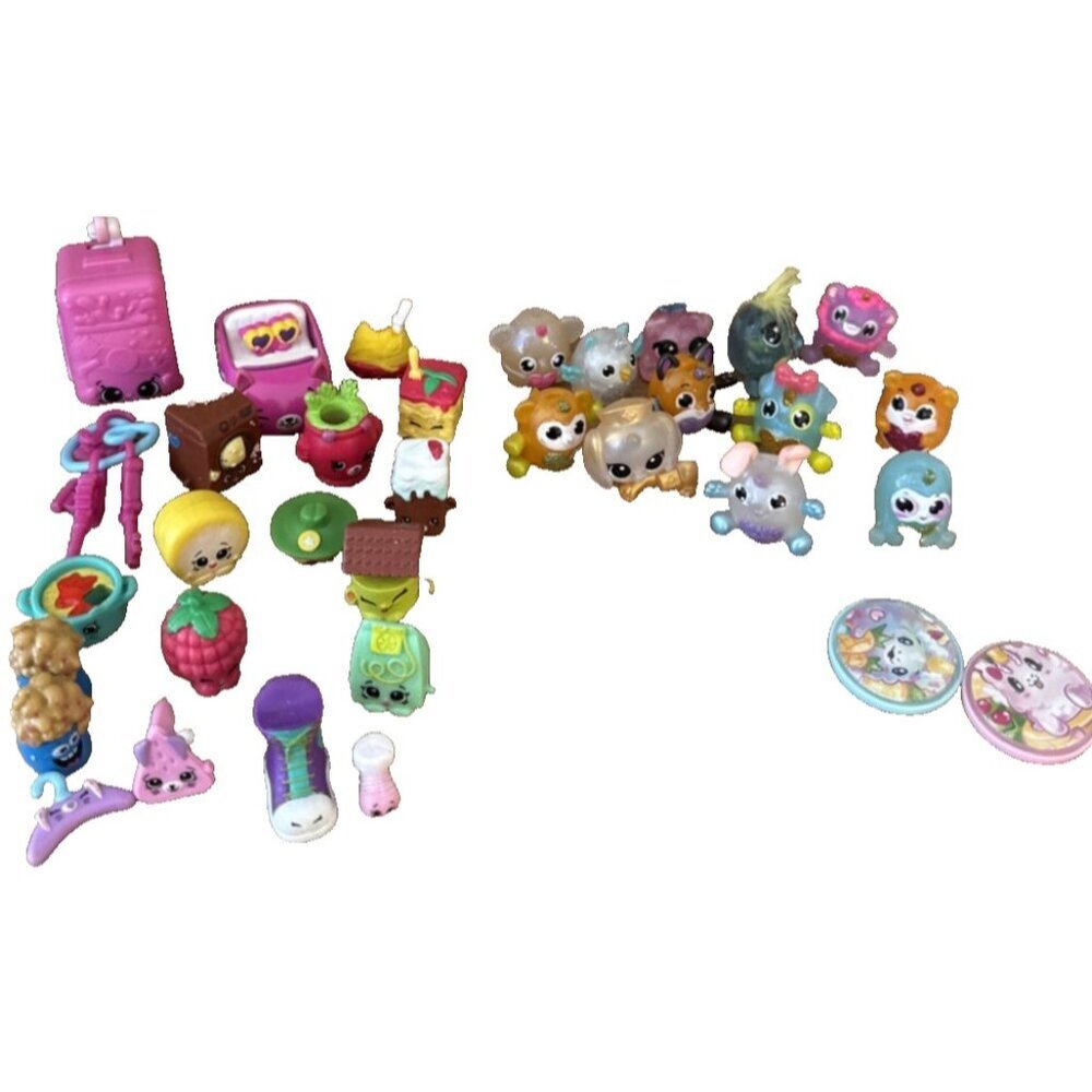 34 Lot Shopkins / Zuru Rainbocorns Itzy Glitzy Surprise Toy Mini Figures